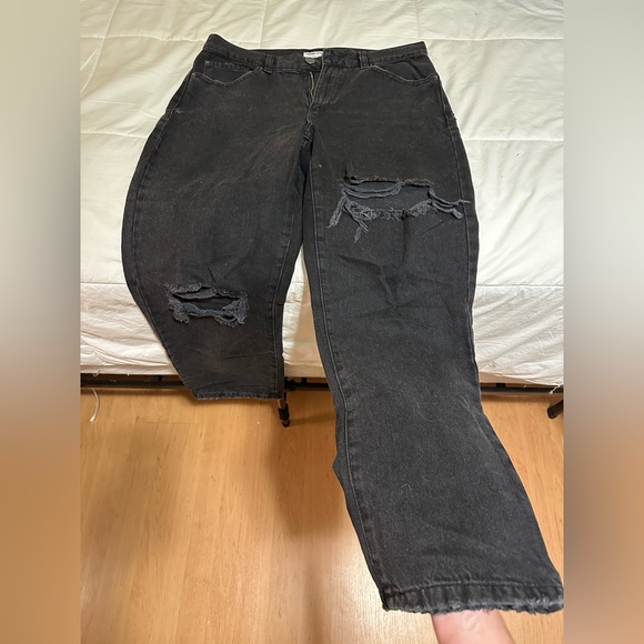 Garage denim “vintage straight” faded black jeans - Picture 4 of 4